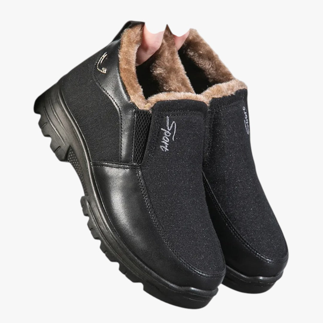 Herren Winterschuhe mit Futter | Stiefel Mittelhoher Schnitt