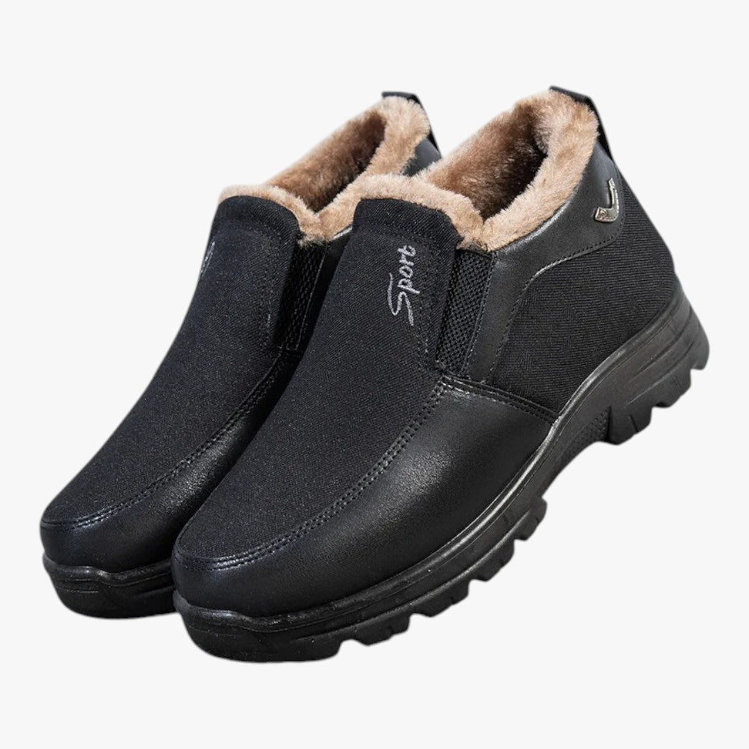 Herren Winterschuhe mit Futter | Stiefel Mittelhoher Schnitt